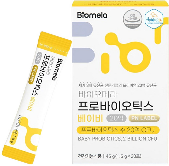 Biomela 益生菌 嬰兒 30入, 45g, 1個