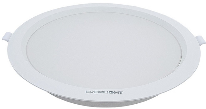 EVERLIGHT 億光 LED 星垣 30W 三段切換鍵換色嵌燈 20cm, 白殼, 1個