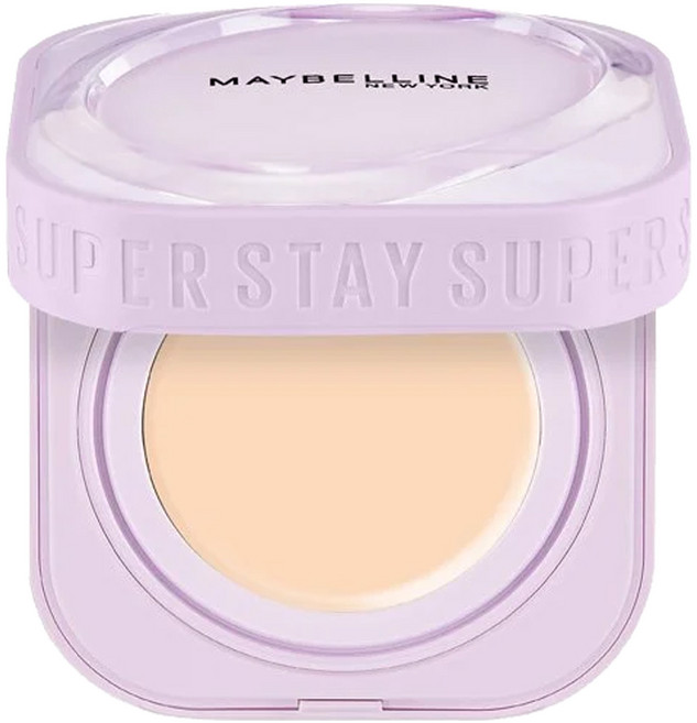 MAYBELLINE 媚比琳 台灣公司貨 裸霧光無瑕氣墊水凝粉餅 SPF13 PA++ 9g, N10 中性亮白, 1個