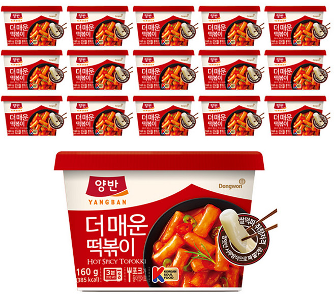 DONGWON 東遠 辣炒年糕, 160g, 16入