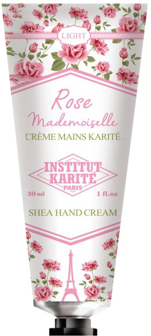 INSTITUT KARITE PARIS 巴黎乳油木 玫瑰皇后清爽保濕護手霜, 30ml, 1條