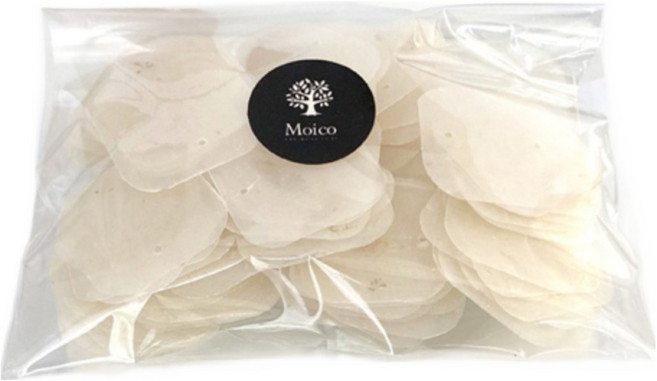 Moico 貝殼DIY製作床鈴 方形小貝殼 100入, 珍珠白