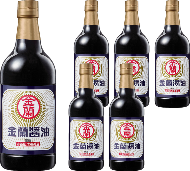 KIMLAN 金蘭 醬油, 1L, 6瓶