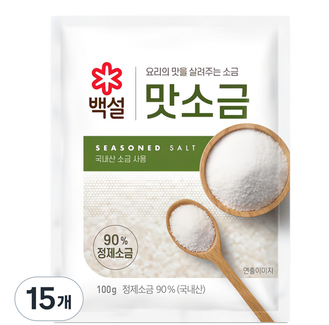 CJ BEKSUL 白雪 風味鹽, 100g, 15個