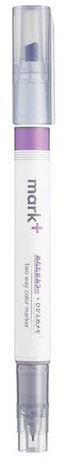 KOKUYO 國譽 Mark+兩用灰色系螢光筆, 紫色 + 灰色, 1支