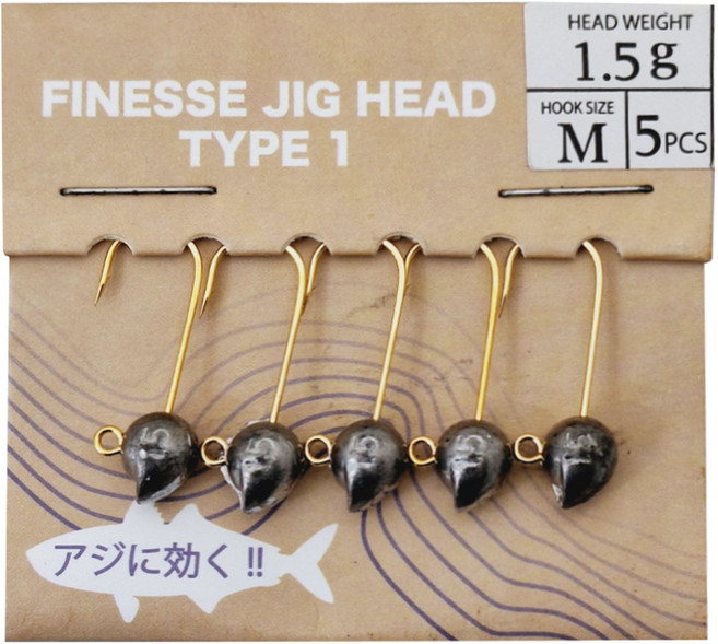 MUSTAD 慕斯達 根強重噛 鉛頭鉤 根強金鉤, 5個裝, 1包