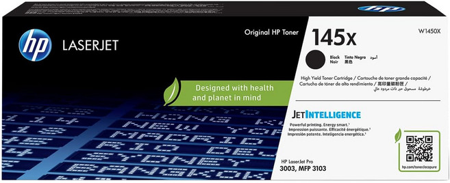 hp 惠普 145X W1450X碳粉匣高印量, 黑色, 1個