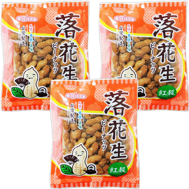 惠香 紅殼花生, 140g, 3包