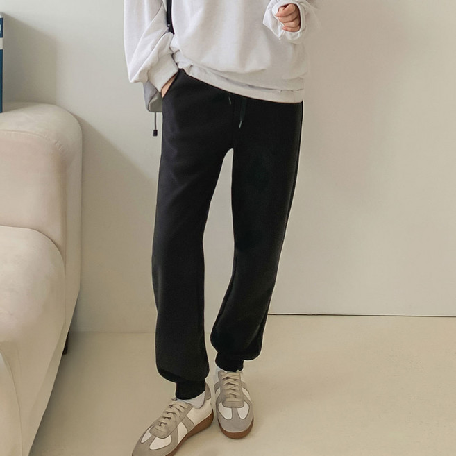 afinar 女款絨毛寬鬆束口鬆緊褲