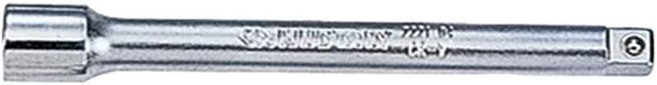 KING TONY 金統立 專業級工具 1/4"(二分)DR 加長型接杆10" KT2221-10 銀色 108g, 1支