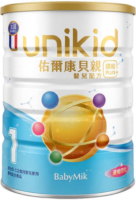 BabyMik 佑爾康貝親 嬰兒配方奶粉 1號 0~12月, 850g, 1罐