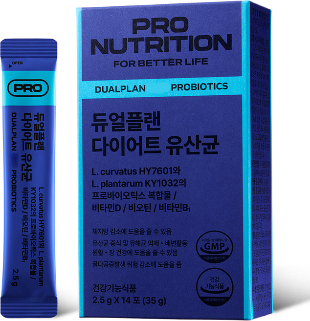 PRO NUTRITION Dualplan美體益生菌粉隨身包 14條入, 35g, 1盒