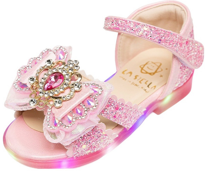 LA STELLA 女童款 仙女風 LED 涼鞋