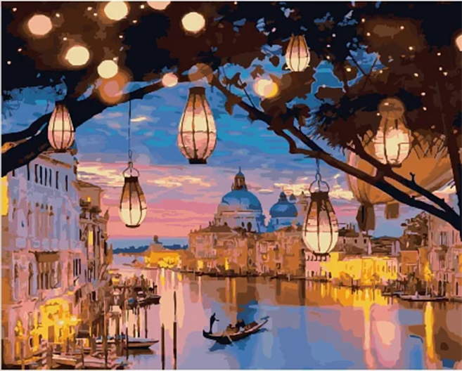 ArtLife 藝術生活 數字油畫DIY 宮燈夜明 65 x 50cm 50549 1個