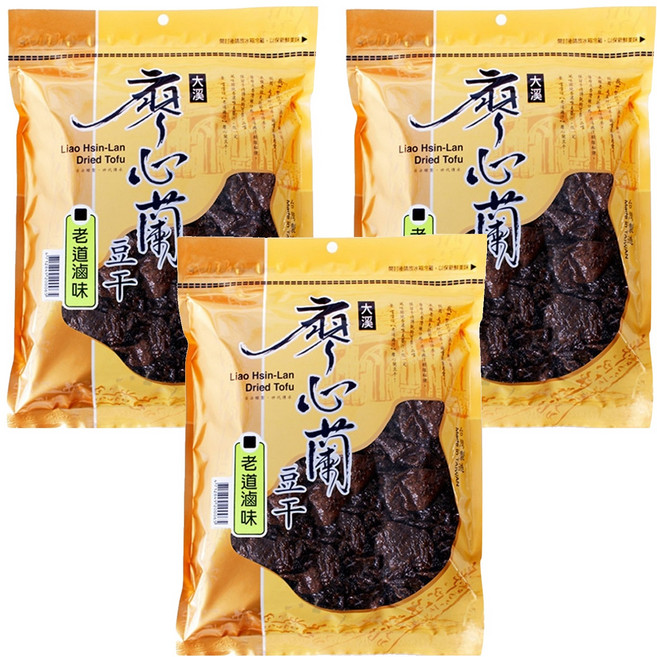 大溪廖心蘭豆干 老道滷味, 110g, 3包