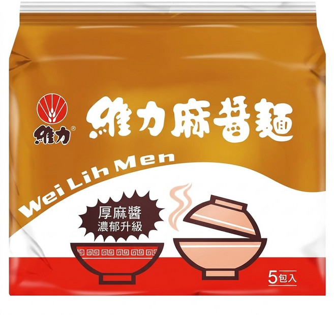 維力 麻醬麵 85g, 5包
