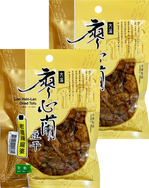 大溪廖心蘭豆干 老道辣麻婆, 110g, 2包