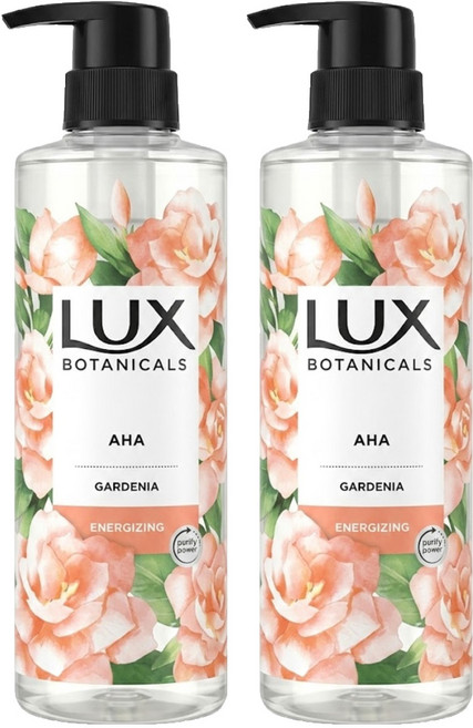 LUX 麗仕 台灣公司貨 植萃香氛沐浴露 粉梔子花香, 550g, 2瓶