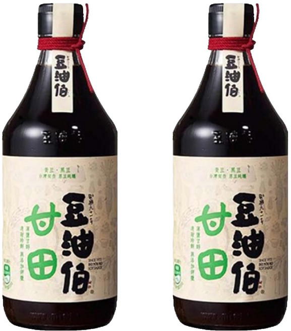 豆油伯 甘田釀造醬油 薄鹽, 500ml, 2瓶