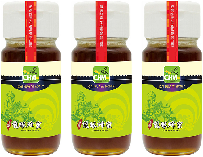 彩花蜜 台灣龍眼蜂蜜, 700g, 3瓶
