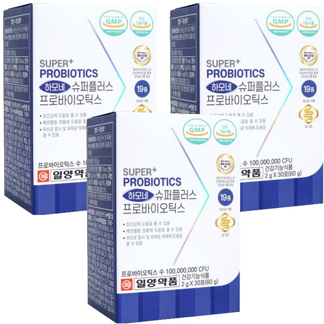 Ilyang Pharm Harmone Super Plus 活乳酸菌益生菌 30p, 60g, 3盒