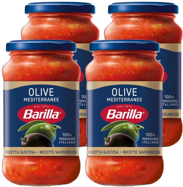 Barilla 百味來 橄欖義大利麵醬, 400g, 4個