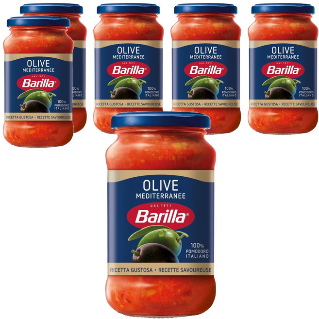 Barilla 百味來 橄欖義大利麵醬, 400g, 6個