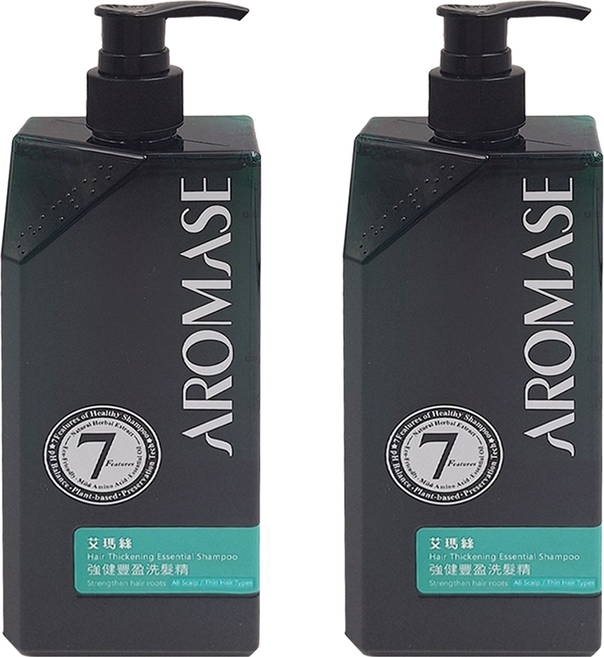 AROMASE 艾瑪絲 強健豐盈洗髮精, 2瓶, 400ml