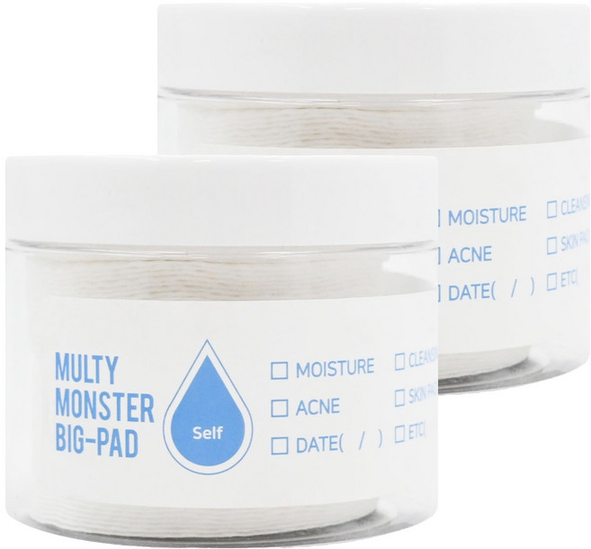 COACOS Multy Monster 化妝棉, 70片, 2罐