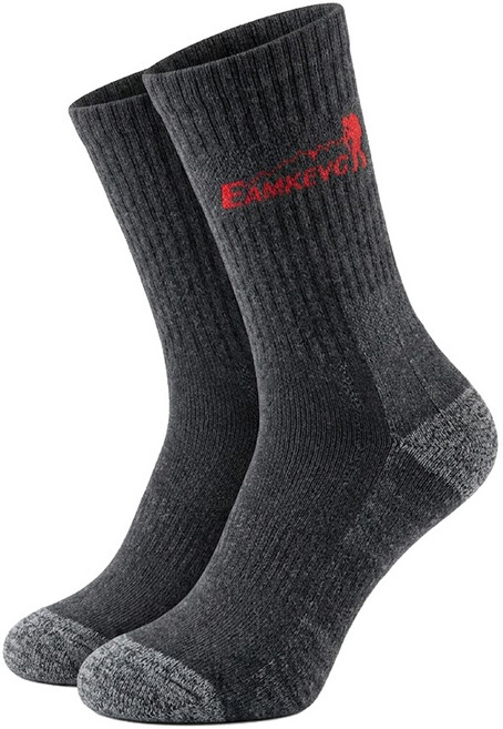EAMKEVC 伊凱文 中厚專業登山襪, 科技灰, 1雙