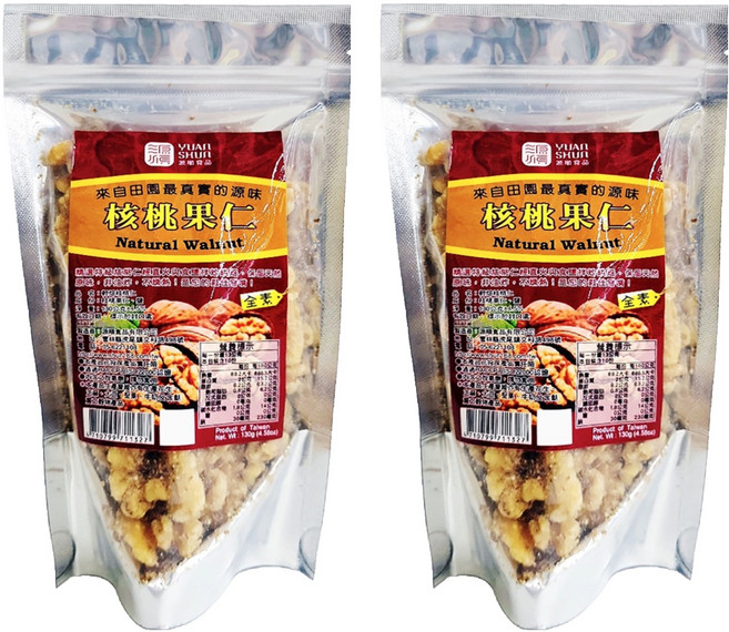 源順食品 輕焙核桃仁, 130g, 2包