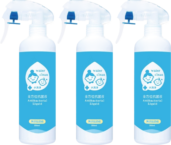 Water clean 水清淨 全方位抗菌液, 350ml, 3瓶