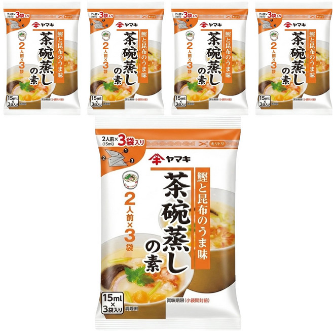 Yamaki 雅媽吉 茶碗蒸高湯 3入, 45ml, 5袋