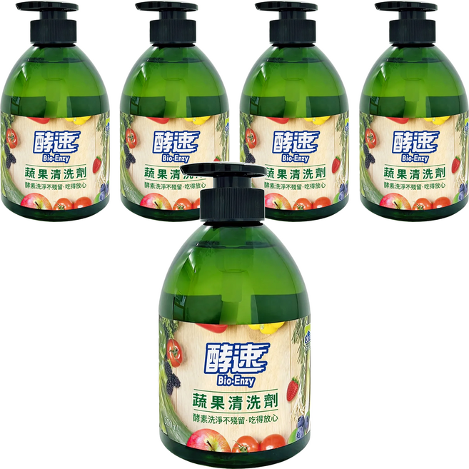 do it 多益得 酵速蔬果清洗劑, 500ml, 5瓶