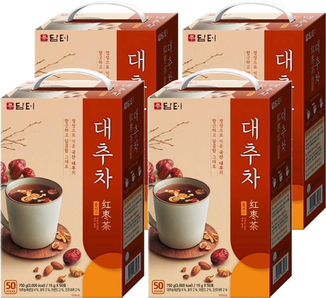 Damtuh 丹特 紅棗茶 Plus, 15g, 50條, 4盒