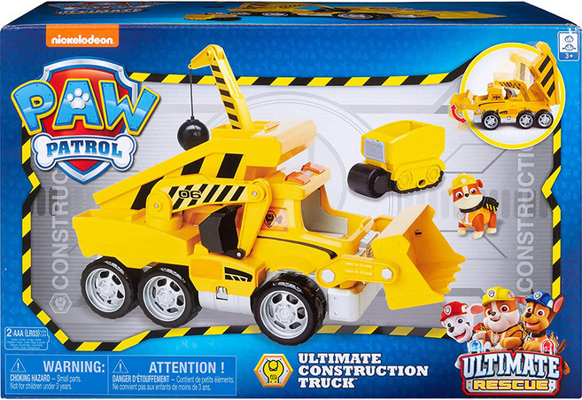 SPIN MASTER PAW PATROL 汪汪隊立大功 終極救援聲光工程車 3歲以上, Yellow, 1盒