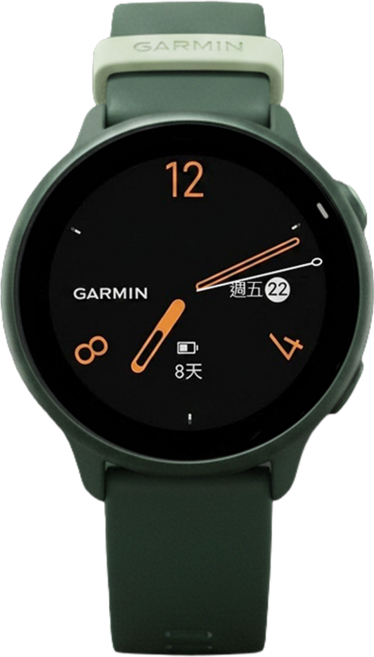 GARMIN vívoactive 6 GPS智慧腕錶, 野生綠, 1.2吋, GPS + 藍牙