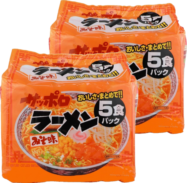 Men-Sunaoshi 札幌味噌味袋裝拉麵 84g, 10個