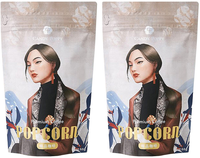 CANDY POPPY 菓糖爆米花 焦糖咖啡風味, 50g, 2包