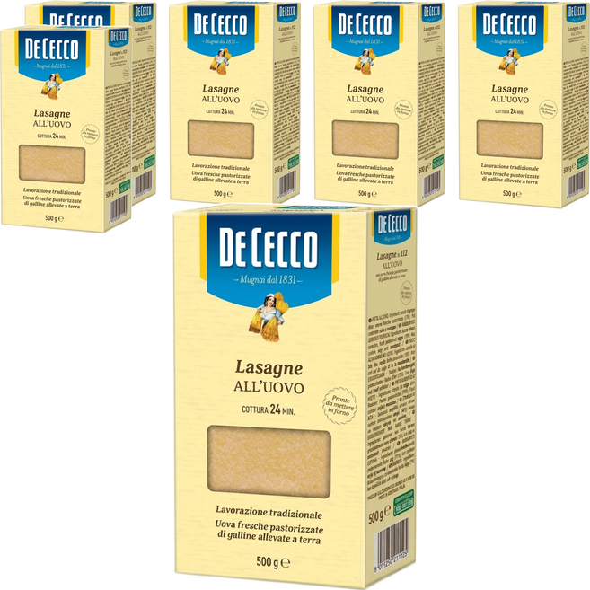 DE CECCO 得科 N.112千層義大利麵, 500g, 6盒