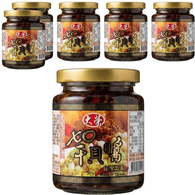 大榮 XO干貝醬, 240g, 6罐