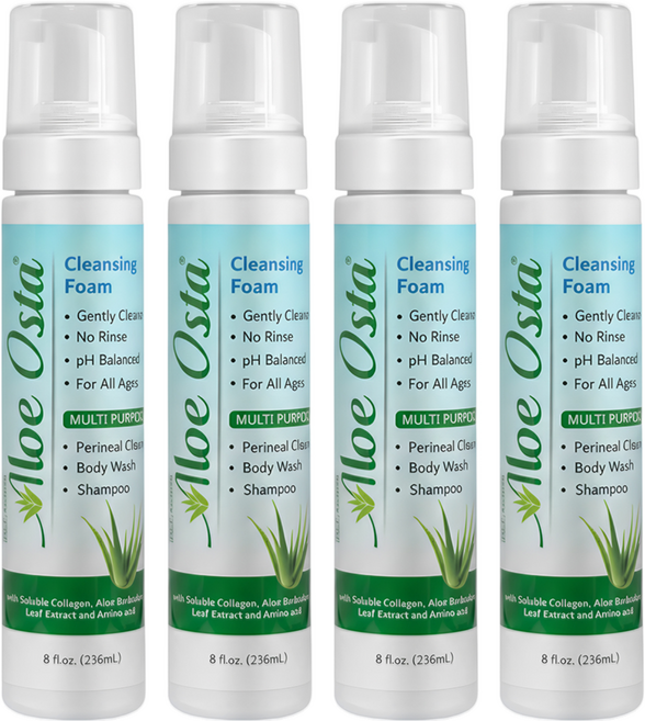 Aloe Osta 蘆薈清潔泡沫, 4件, 236ml