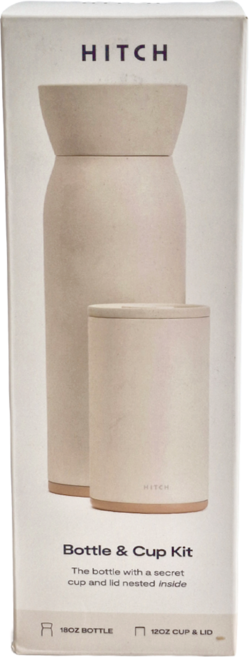 HITCH 易取 雙享保溫瓶組 530ml + 350ml, 杏色, 1組