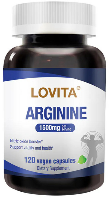 Lovita 精胺酸素食膠囊, 120顆, 1.875g, 1罐