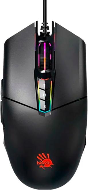 A4TECH 雙飛燕 bloodY 血手幽靈 Bloody P91pro 電競 Wired 滑鼠 黑色 16000 DPI A4MS-P91PRO 全彩RGB 大容量記憶 可編程 左右手通用
