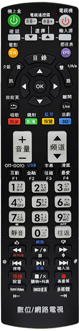 SMK 鑫明凱 全方位三合一有線電視遙控器 94g, MOD_0106, 1個
