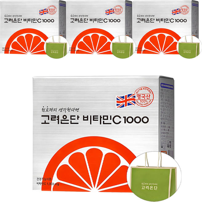 eundan 高麗銀丹 維他命C錠 1000mg, 180錠, 4盒