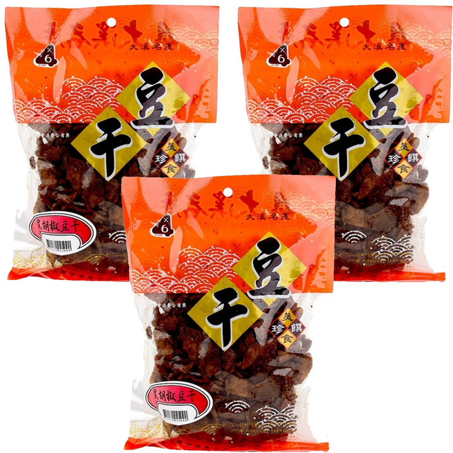 四乘六 黑胡椒豆干, 3包, 320g