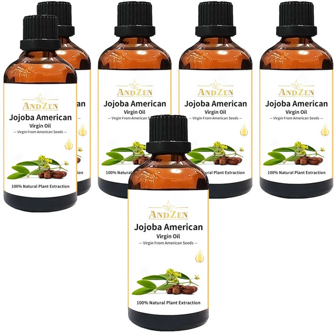 ANDZEN 安得仁 美國初榨保濕按摩基底油 荷荷芭油, 6個, 100ml