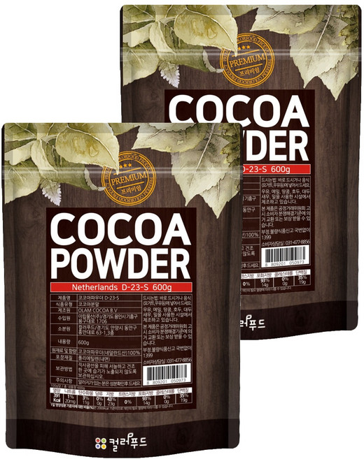 colorfood 可可粉, 600g, 1入, 2個
